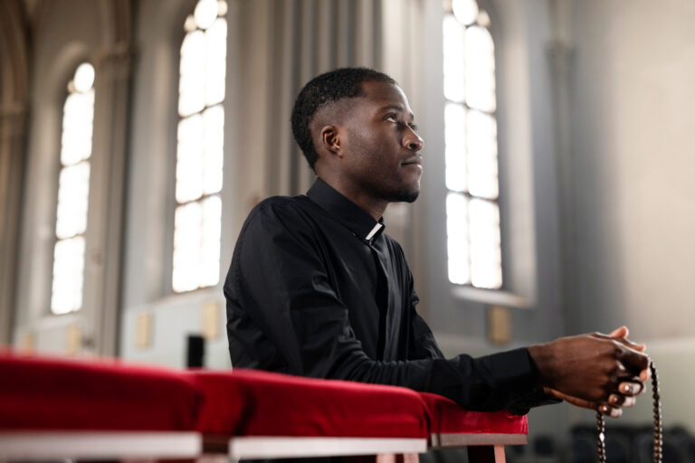 Counselor offering spiritual guidance and mentorship to individuals in Thunders Tabernacle Ministry's restoration program